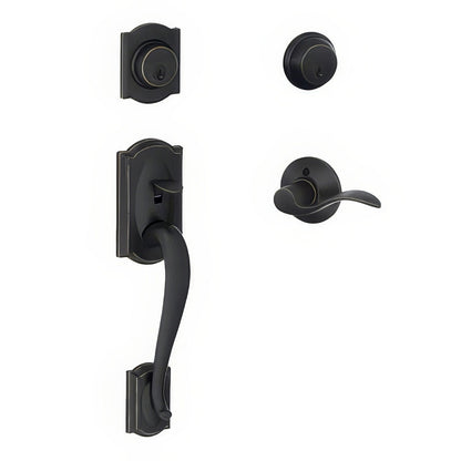 Schlage F62-CAM-ACC-LH F-Series Double Cylinder Handleset