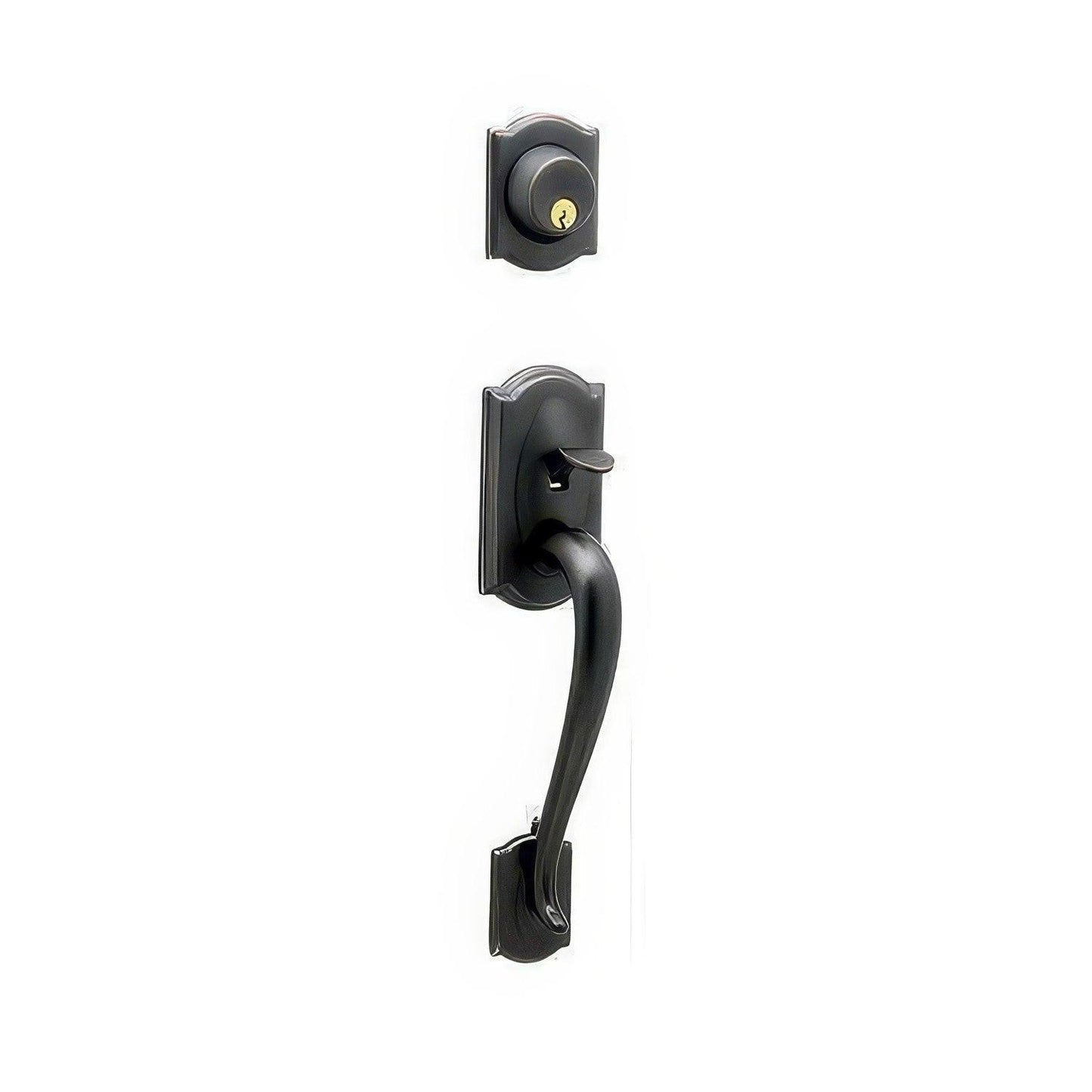 Schlage F62-CAM-GEO F-Series Camelot Double Cylinder Handleset