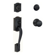 Schlage F62-CAM-PLY F-Series Double Cylinder Handleset with Plymouth Interior Knob