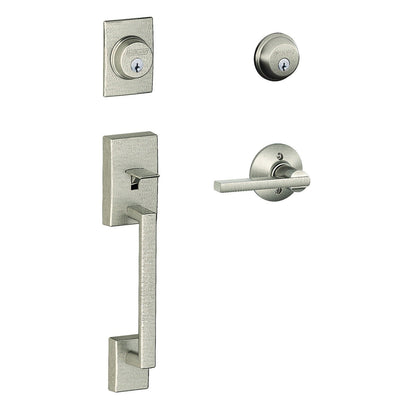 Schlage F62CEN-LAT Century with Latitude Lever Double Cylinder Handleset and Trim