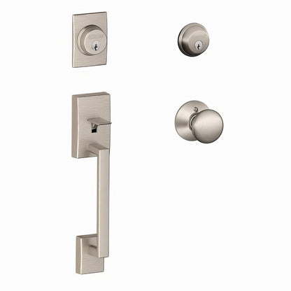 Schlage F62-CEN-PLY F-Series Century Double Cylinder Handleset