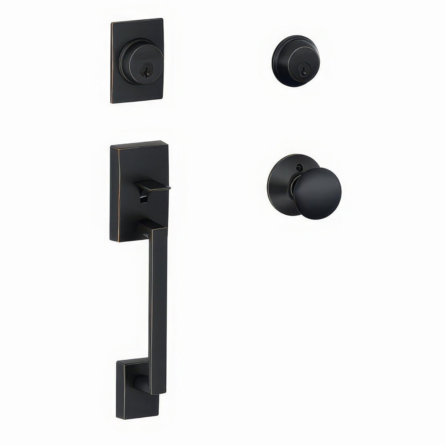 Schlage F62-CEN-PLY F-Series Century Double Cylinder Handleset