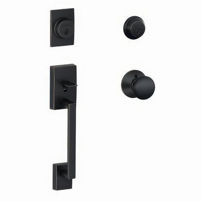 Schlage F62-CEN-PLY F-Series Century Double Cylinder Handleset