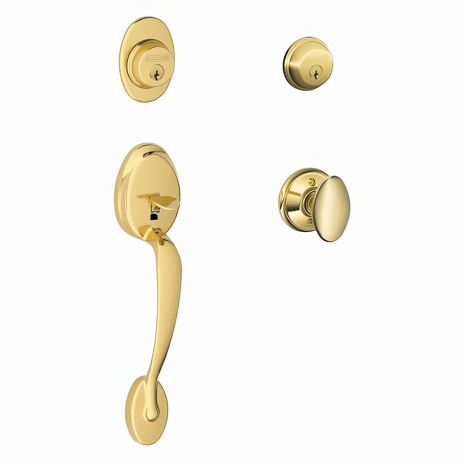Schlage F62-PLY-SIE Plymouth Double Cylinder Handleset