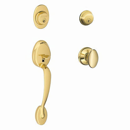 Schlage F62-PLY-SIE Plymouth Double Cylinder Handleset