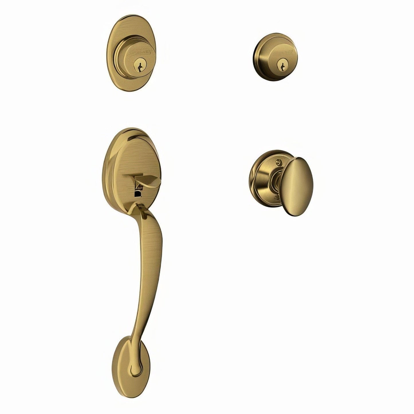 Schlage F62-PLY-SIE Plymouth Double Cylinder Handleset