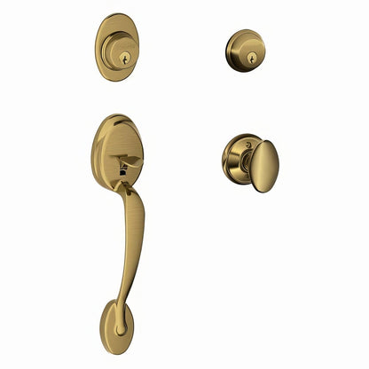 Schlage F62-PLY-SIE Plymouth Double Cylinder Handleset