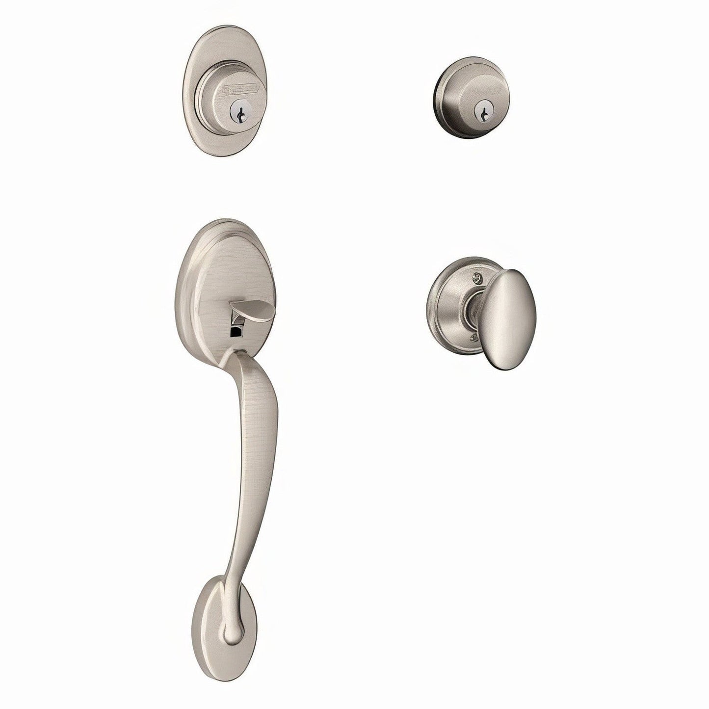 Schlage F62-PLY-SIE Plymouth Double Cylinder Handleset