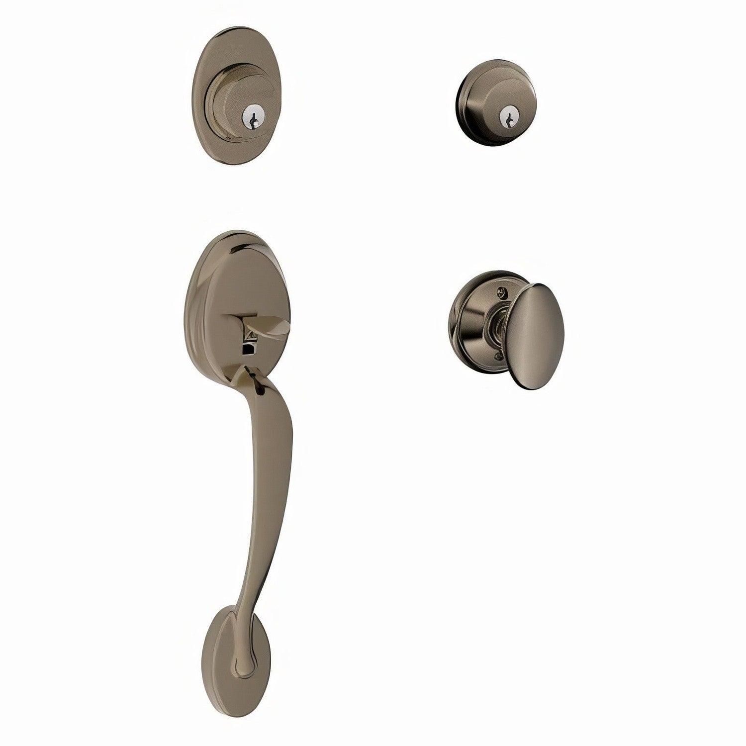 Schlage F62-PLY-SIE Plymouth Double Cylinder Handleset