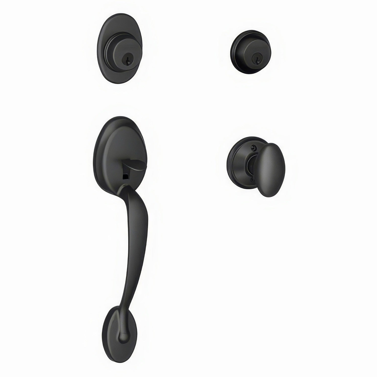Schlage F62-PLY-SIE Plymouth Double Cylinder Handleset