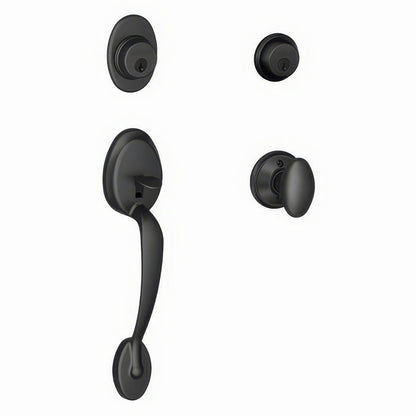 Schlage F62-PLY-SIE Plymouth Double Cylinder Handleset
