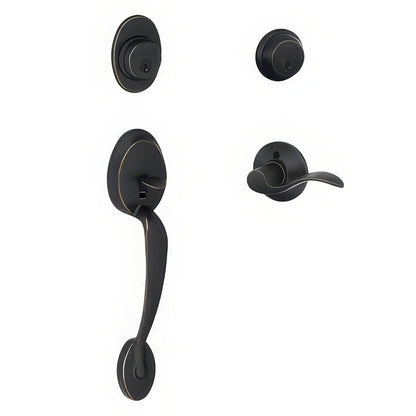 Schlage F62-PLY-ACC-LH Plymouth Double Cylinder Handleset