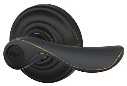 Schlage F80-CHP-AND-LH Champagne Storeroom Door Lever.