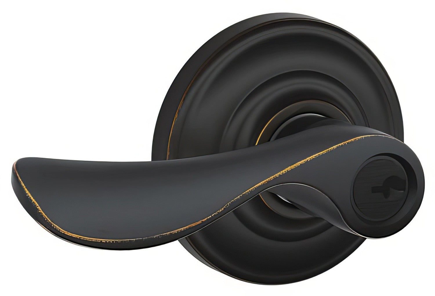 Schlage F80-CHP-AND-RH Champagne Storeroom Door Lever.