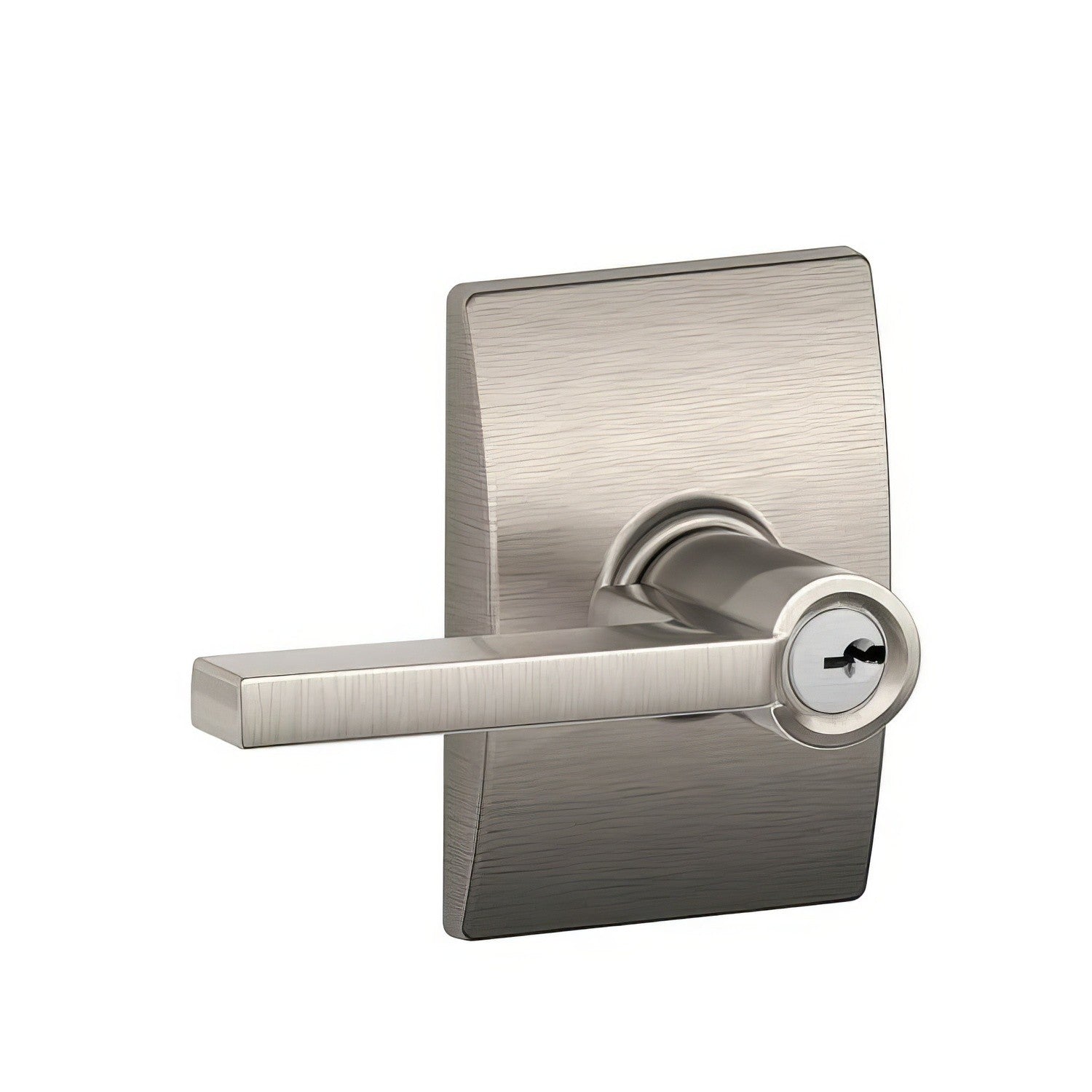 Schlage F80LAT-CEN Latitude Lever with Century Rose Storeroom Lock