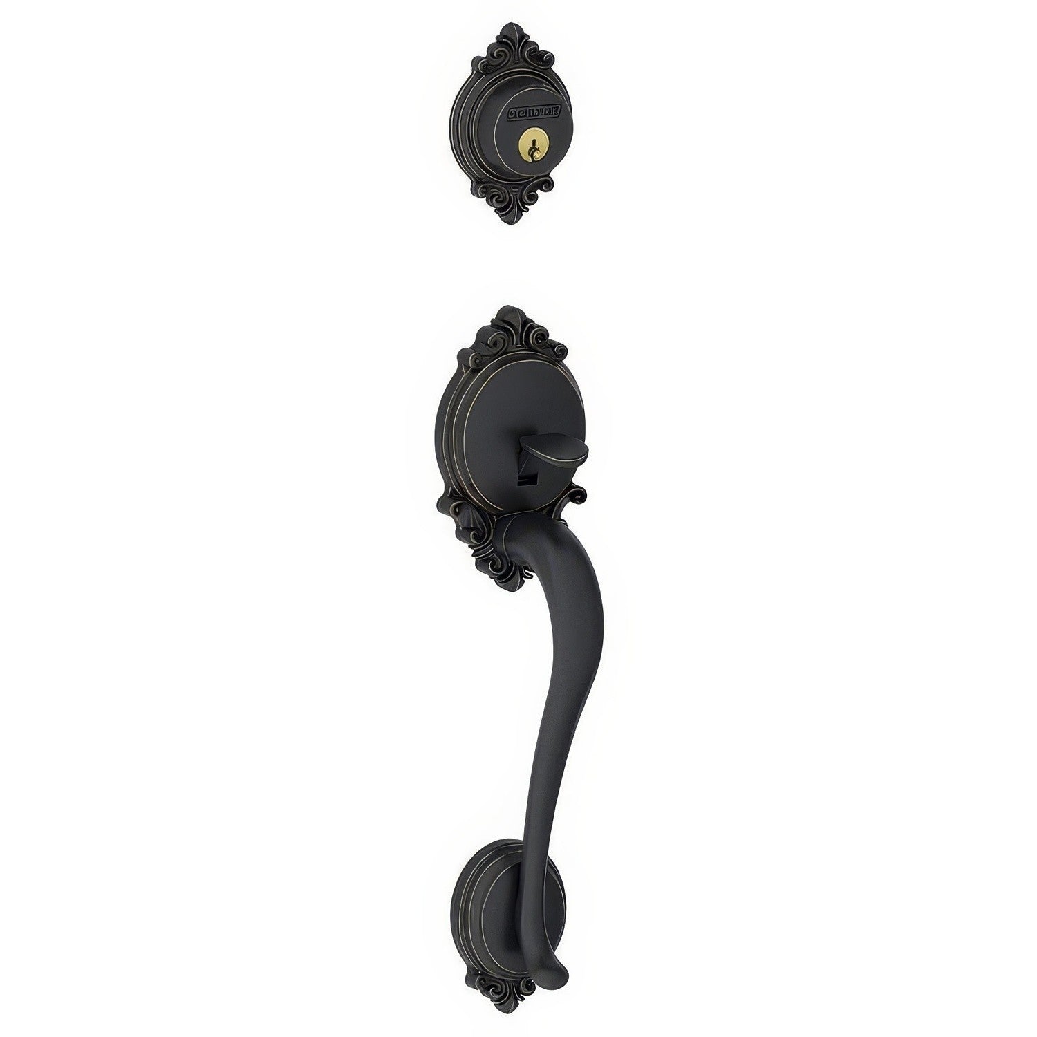Schlage F92-BRK Brookshire Exterior Dummy Handleset