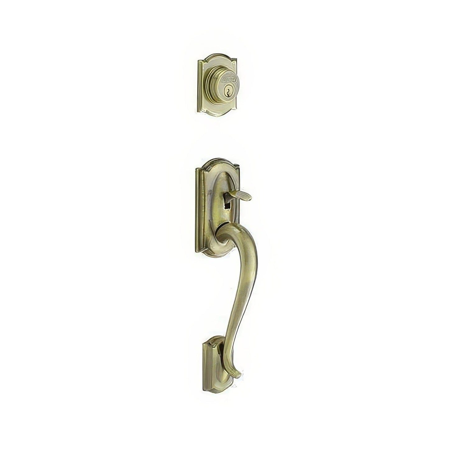 Schlage F92-CAM F-Series Camelot Exterior Dummy Handleset