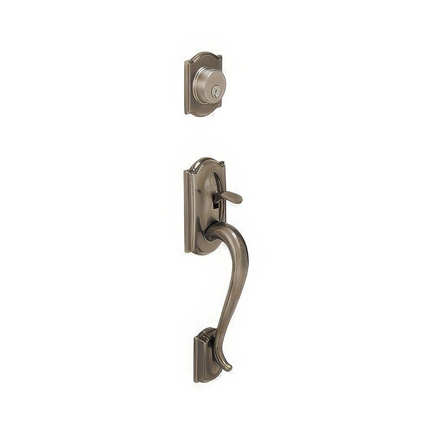 Schlage F92-CAM F-Series Camelot Exterior Dummy Handleset