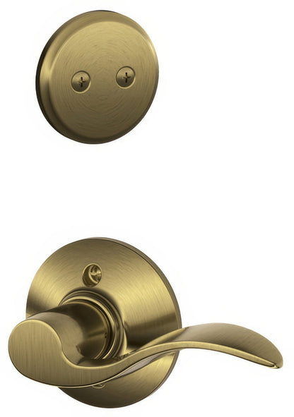Schlage F94-ACC-LH F-Series Accent Lever Left Hand Dummy Interior Pack.