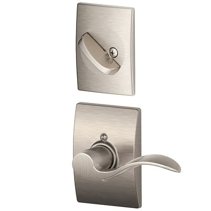 Schlage F94-ACC-CEN-LH F-Series Accent Lever Left Hand Dummy Interior Trm Pack