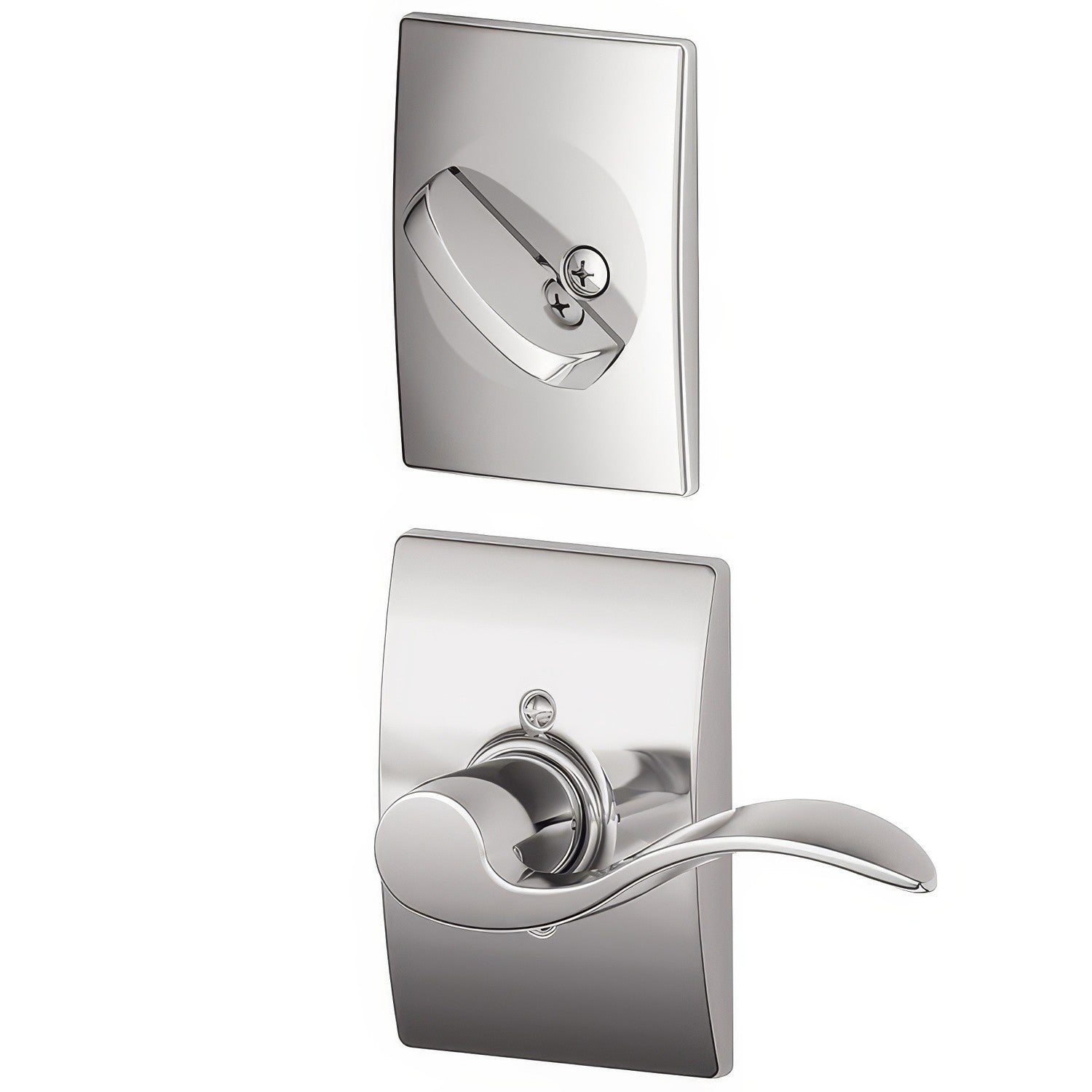 Schlage F94-ACC-CEN-LH F-Series Accent Lever Left Hand Dummy Interior Trm Pack