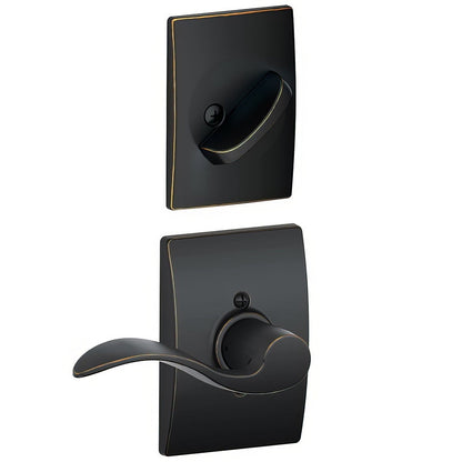 Schlage F94-ACC-CEN-RH F-Series Accent Door Lever Right Hand Dummy Interior Pack