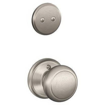 Schlage F94-AND Accents Series Andover Knob Dummy Interior Pack