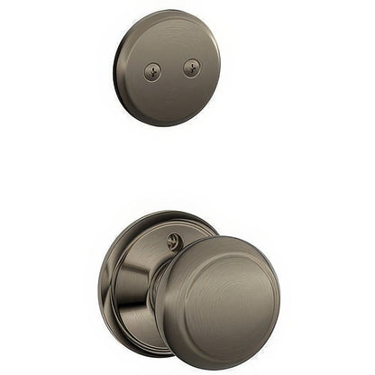 Schlage F94-AND Accents Series Andover Knob Dummy Interior Pack