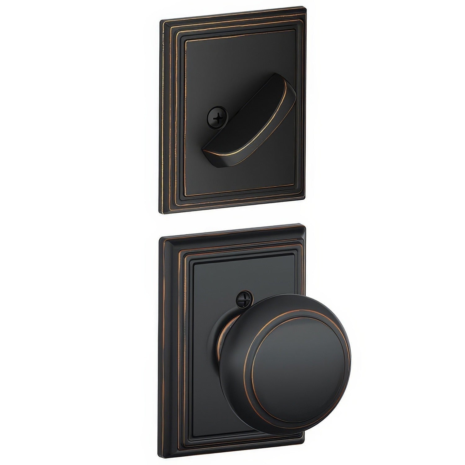 Schlage F94-AND-ADD F-Series Andover Knob Dummy Interior Pack