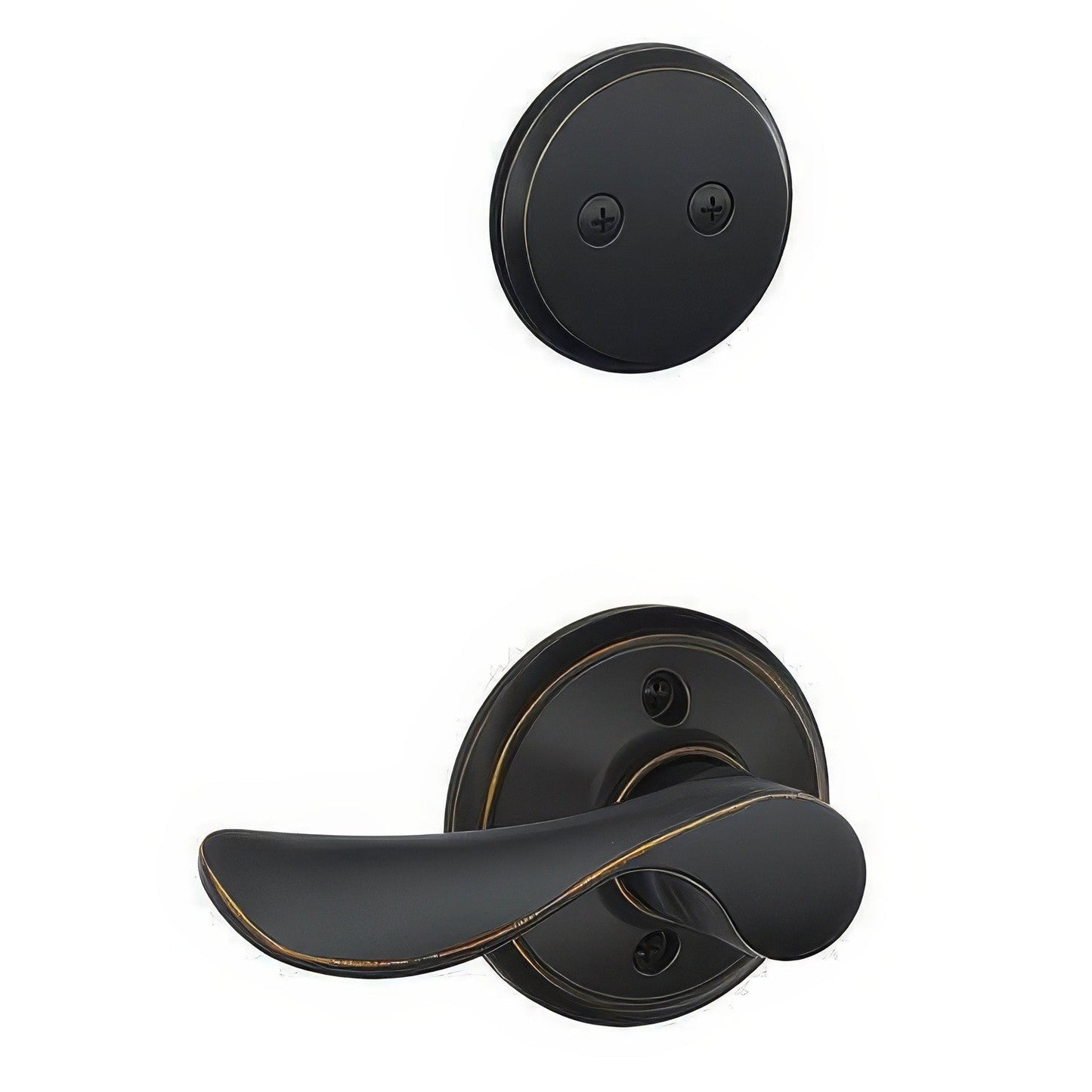 Schlage F94-CHP-RH Champagne Dummy Lever Interior Pack