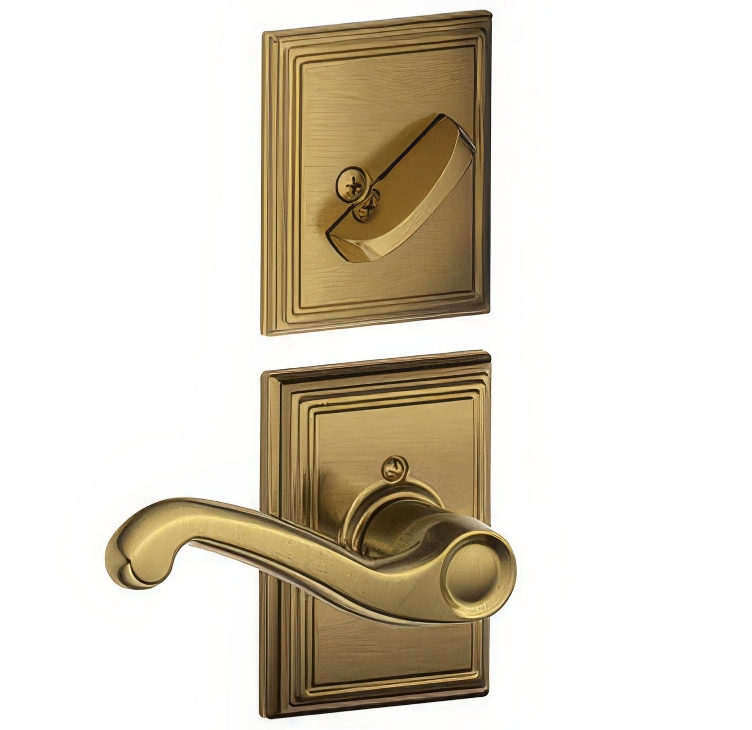 Schlage F94-FLA-ADD-RH F-Series Flair Lever Right Hand Dummy Interior Pack