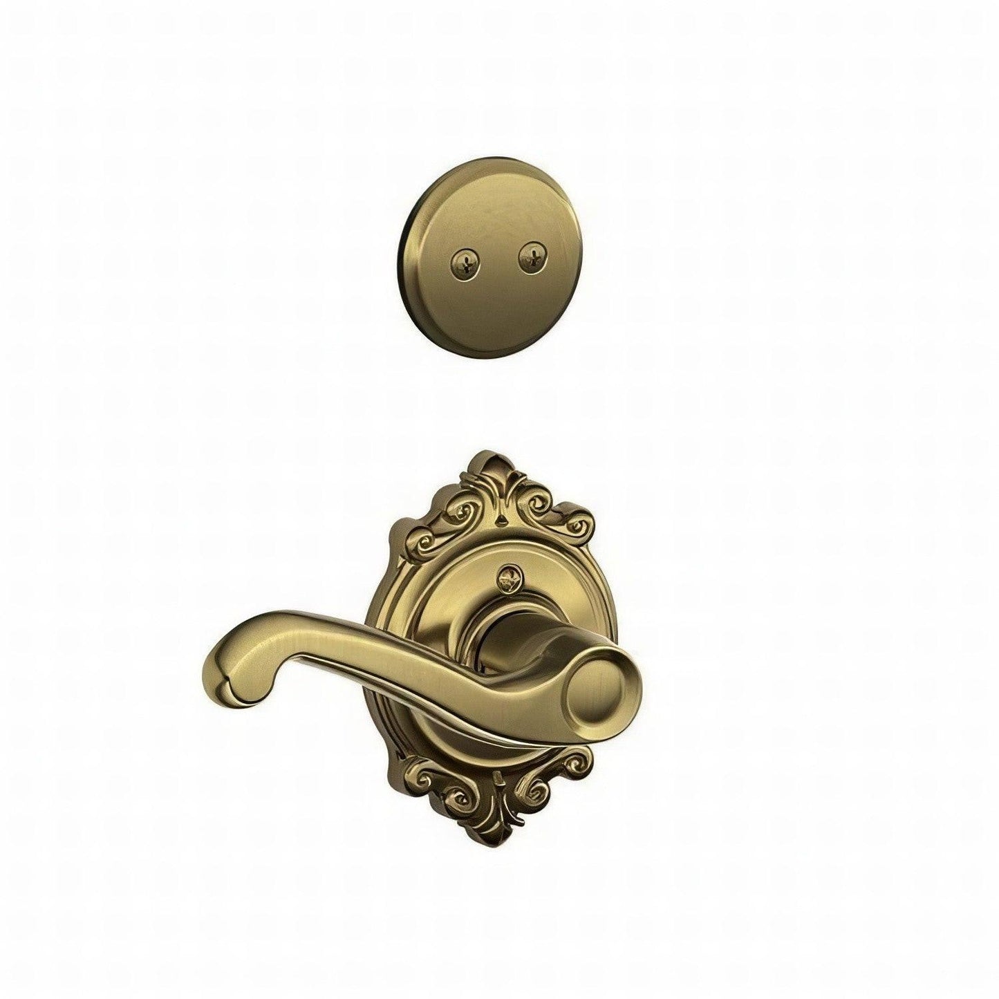 Schlage F94-FLA-BRK-LH F-Series Flair Lever Left Hand Dummy Interior Pack