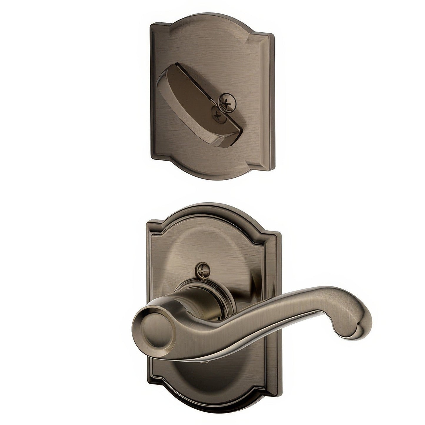 Schlage F94-FLA-CAM-LH F-Series Flair Lever Left Hand Dummy Interior Pack