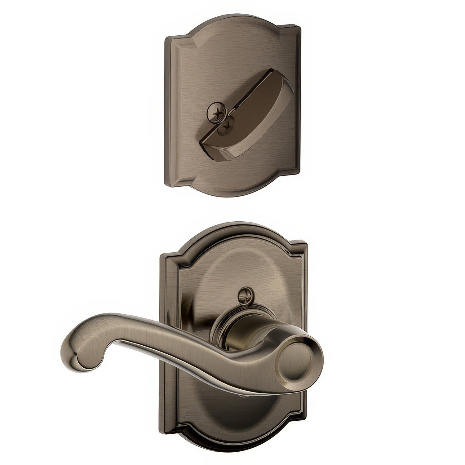 Schlage F94-FLA-CAM-RH Flair Lever Right Hand Dummy Interior Pack