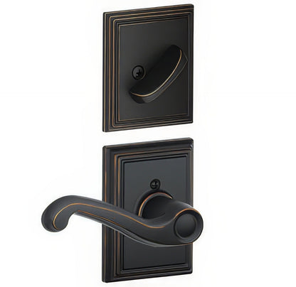 Schlage F94-FLA-ADD-RH F-Series Flair Lever Right Hand Dummy Interior Pack