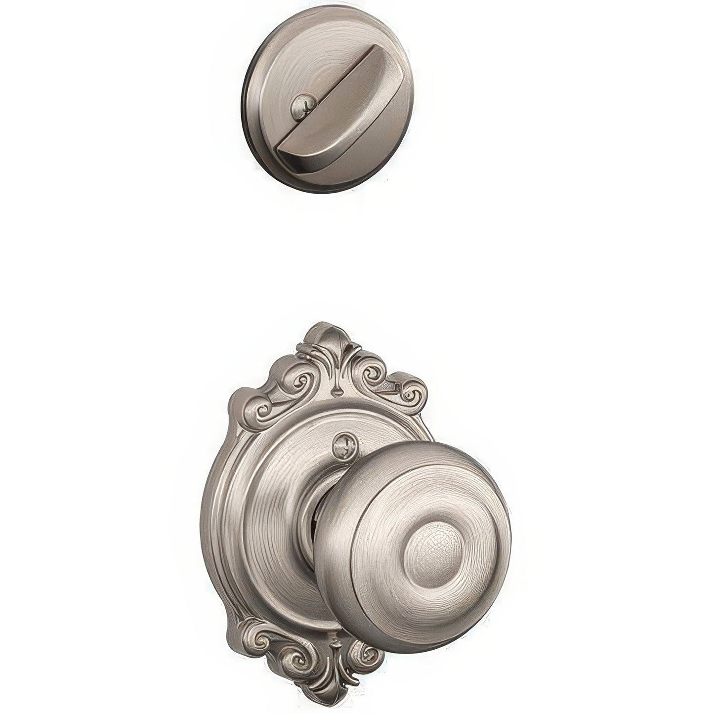 Schlage F94-GEO-BRK F-Series Georgian Knob Dummy Interior Pack