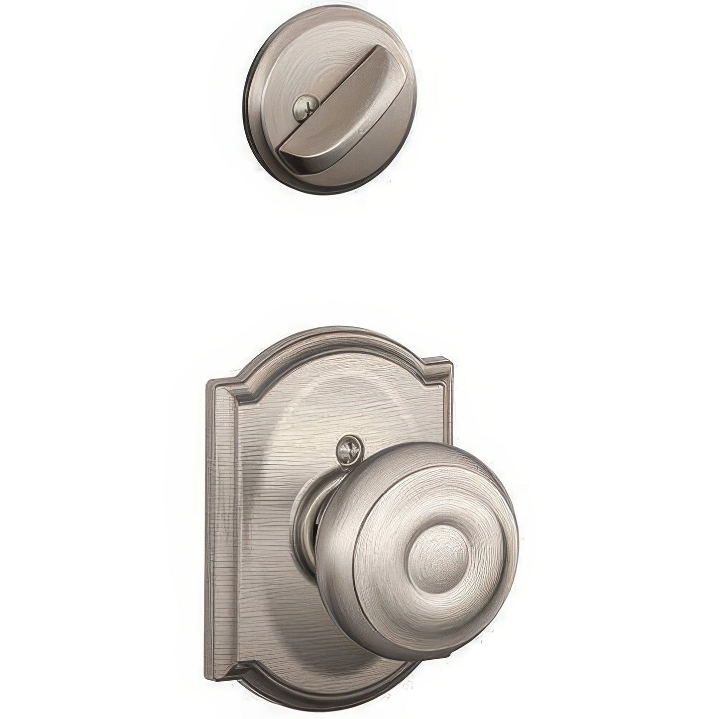 Schlage F94-GEO-CAM F-Series Georgian Knob Dummy Interior Pack