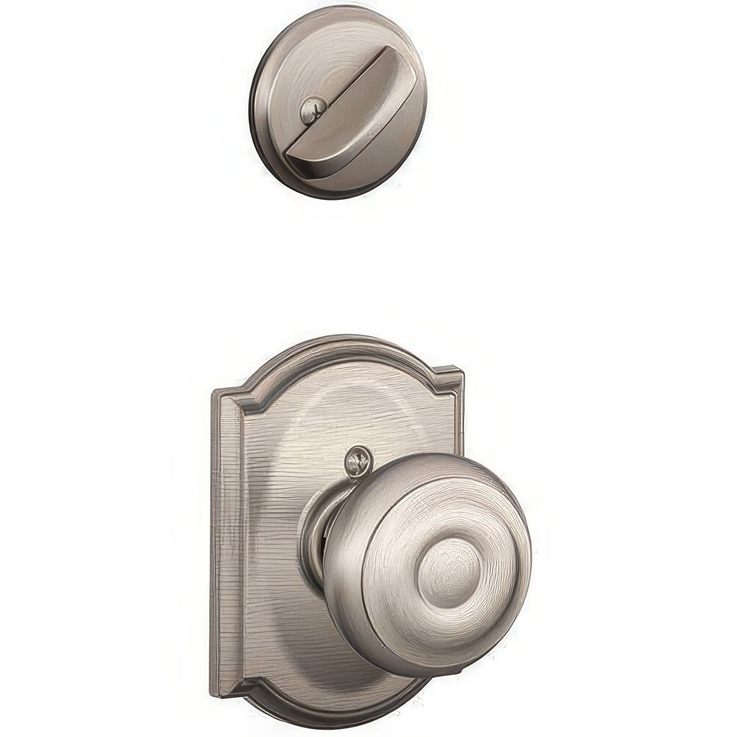 Schlage F94-GEO-CAM F-Series Georgian Knob Dummy Interior Pack