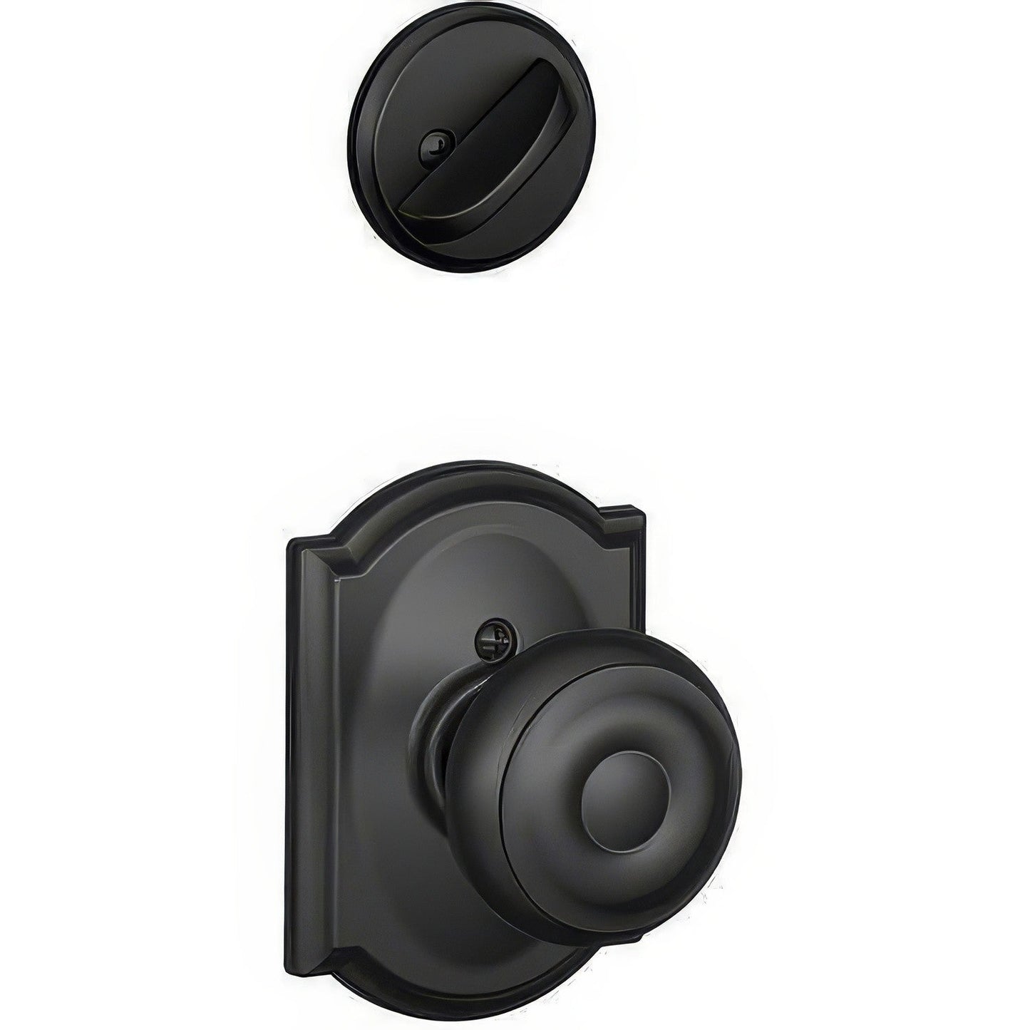 Schlage F94-GEO-CAM F-Series Georgian Knob Dummy Interior Pack