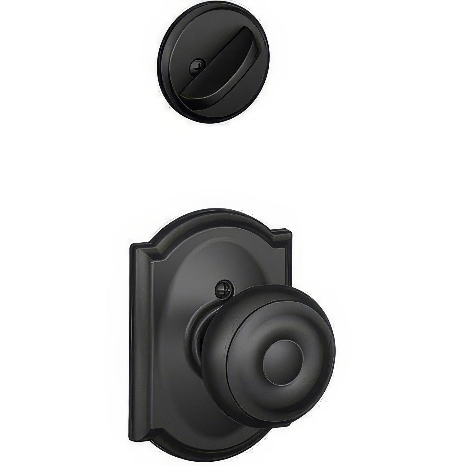 Schlage F94-GEO-CAM F-Series Georgian Knob Dummy Interior Pack