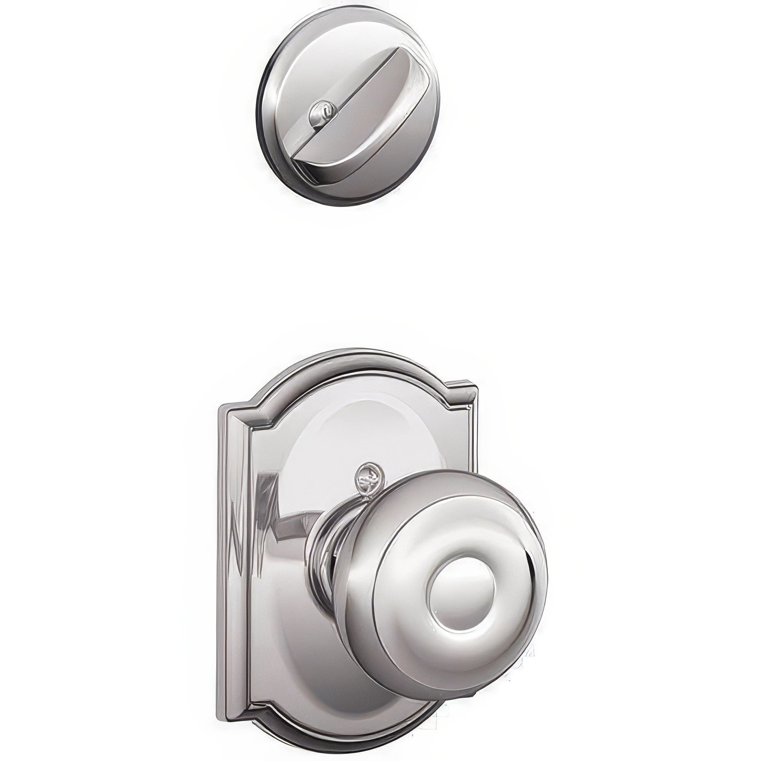 Schlage F94-GEO-CAM F-Series Georgian Knob Dummy Interior Pack