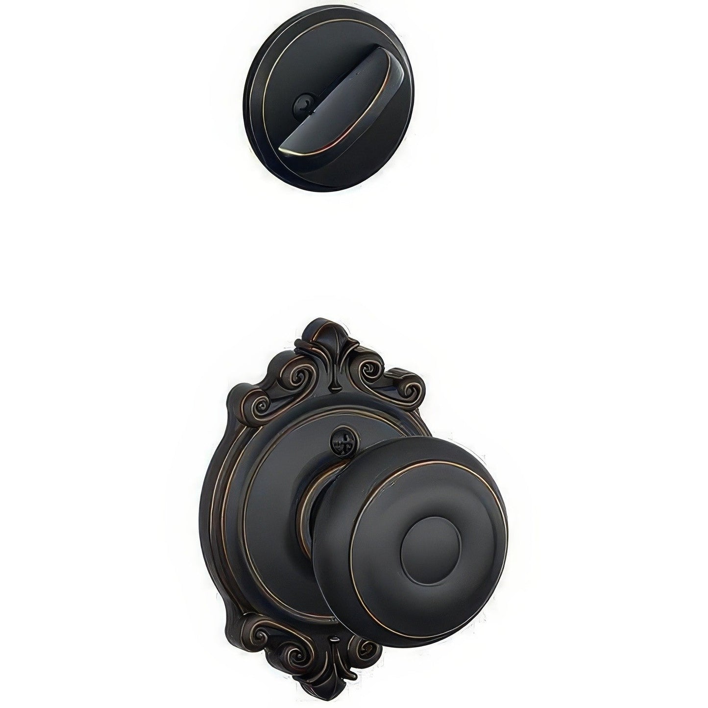 Schlage F94-GEO-BRK F-Series Georgian Knob Dummy Interior Pack