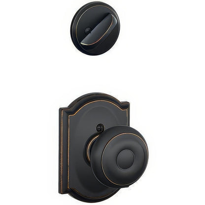 Schlage F94-GEO-CAM F-Series Georgian Knob Dummy Interior Pack