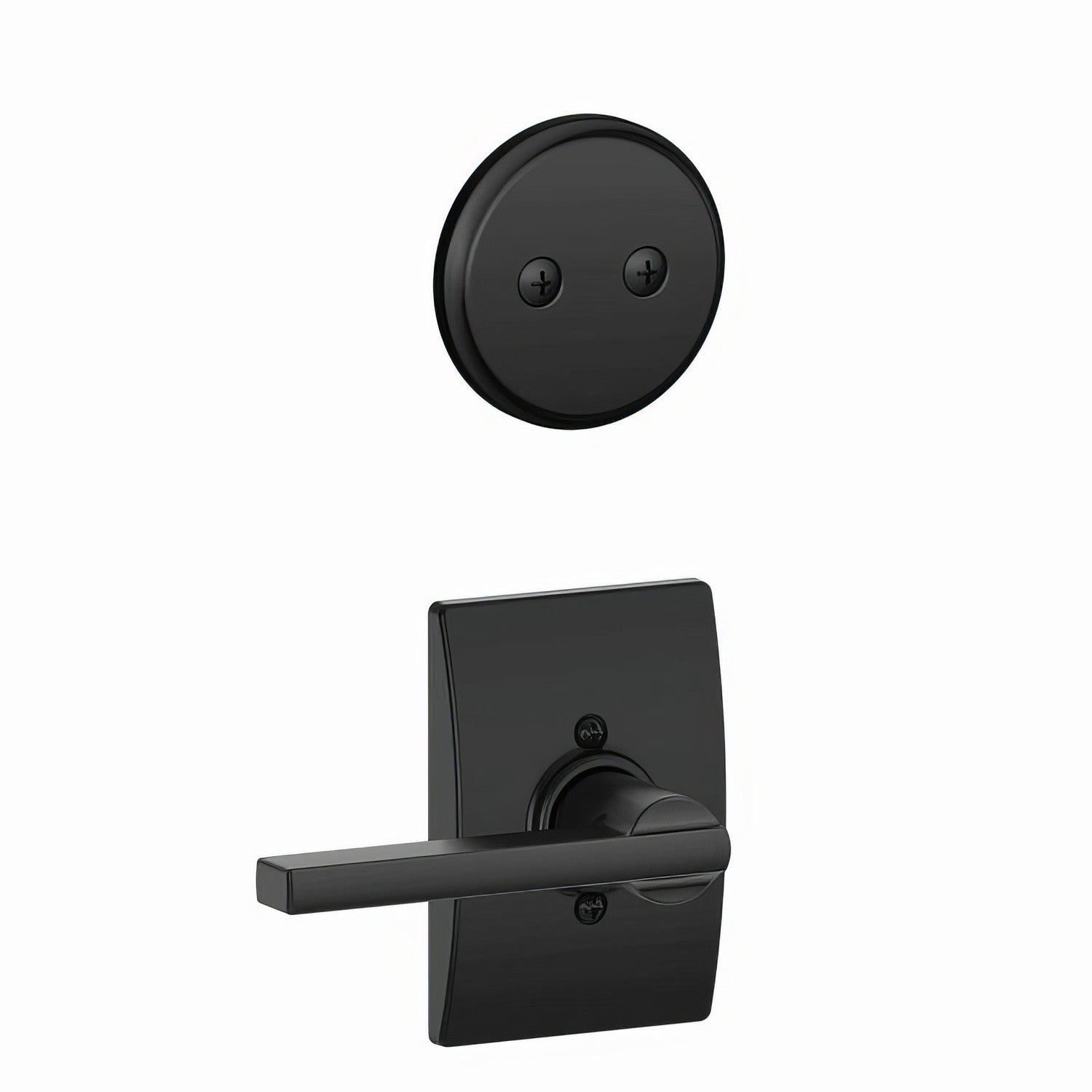 Schlage F94-LAT-CEN F-Series Latitude Lever Dummy Interior Pack
