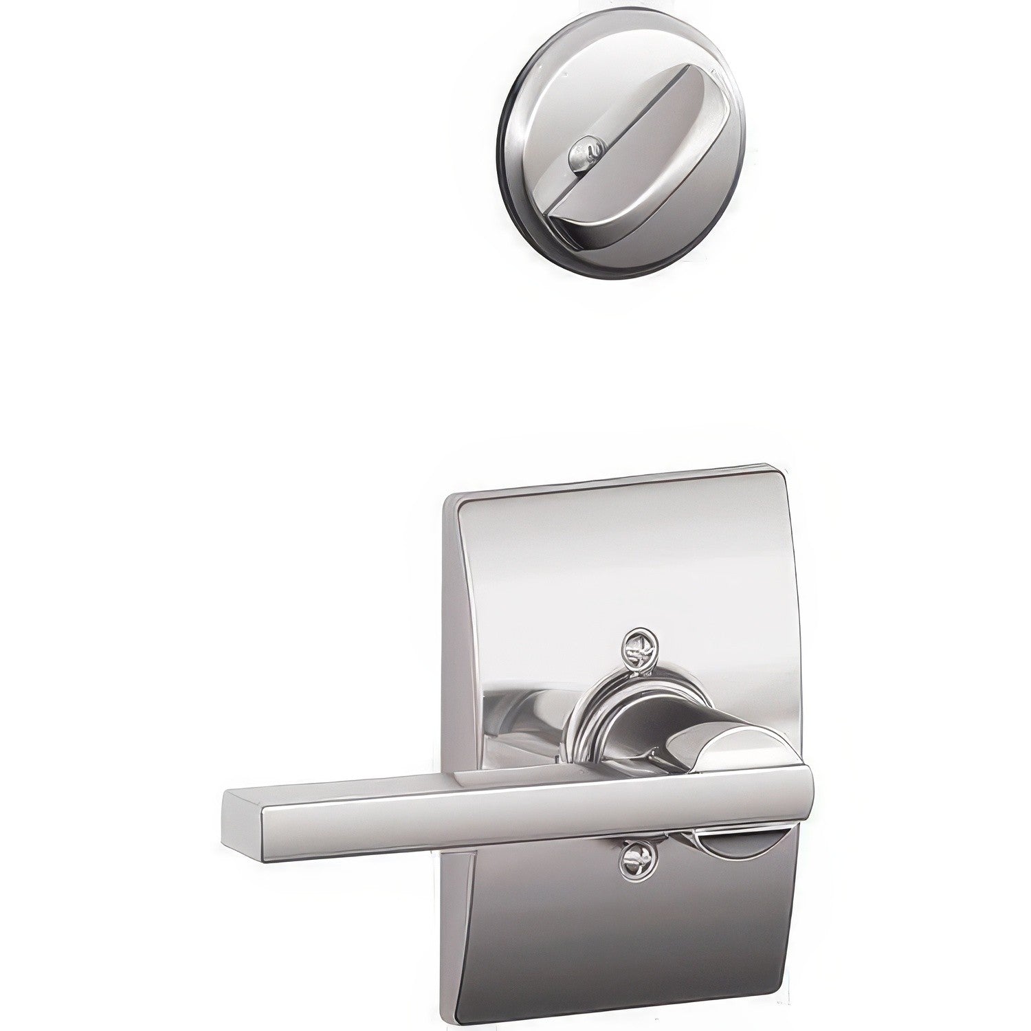 Schlage F94-LAT-CEN F-Series Latitude Lever Dummy Interior Pack