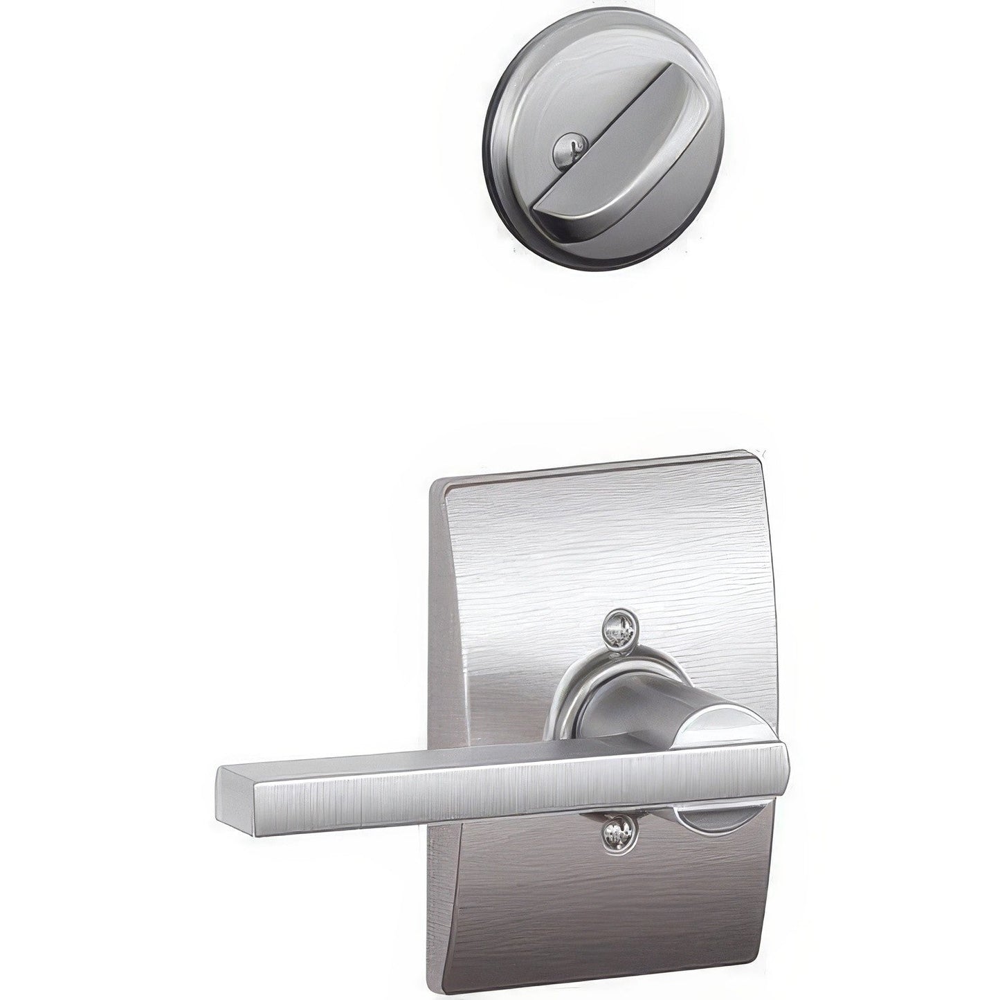 Schlage F94-LAT-CEN F-Series Latitude Lever Dummy Interior Pack