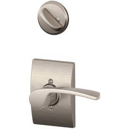 Schlage F94-MER-CEN-LH F-Series Merano Lever Left Hand Dummy Interior Pack