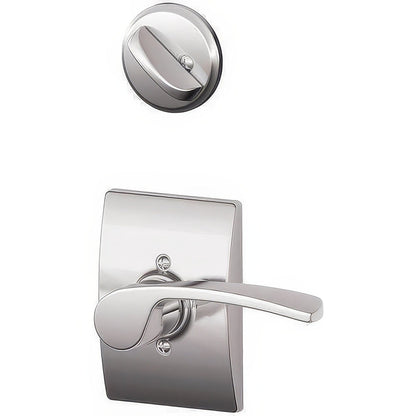 Schlage F94-MER-CEN-LH F-Series Merano Lever Left Hand Dummy Interior Pack