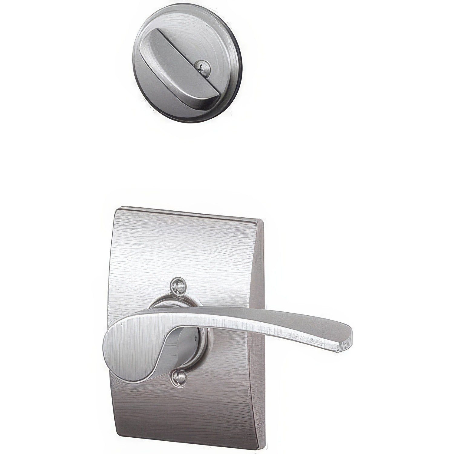 Schlage F94-MER-CEN-LH F-Series Merano Lever Left Hand Dummy Interior Pack