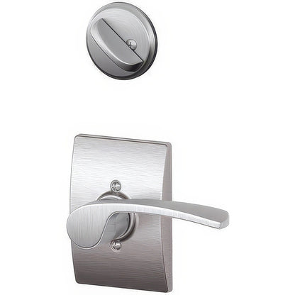 Schlage F94-MER-CEN-LH F-Series Merano Lever Left Hand Dummy Interior Pack
